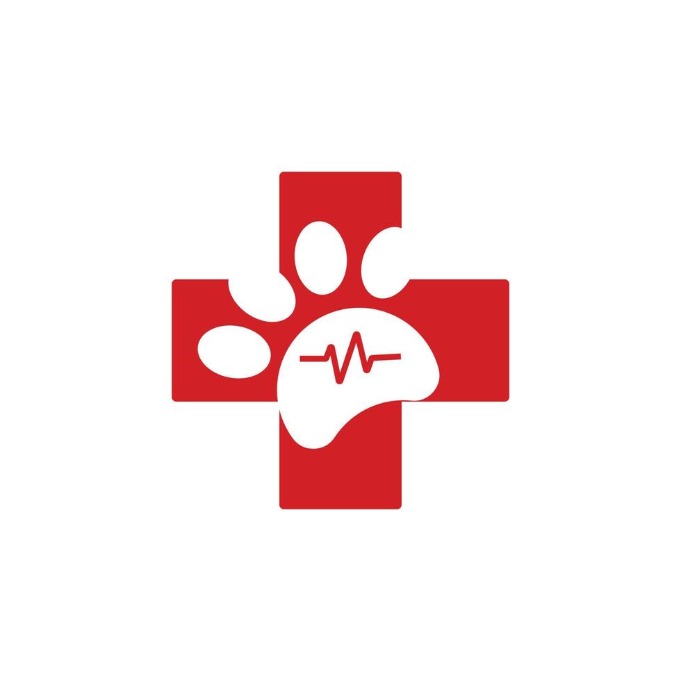 logotipo de cuidado de mascotas, logotipo de médico animal vector