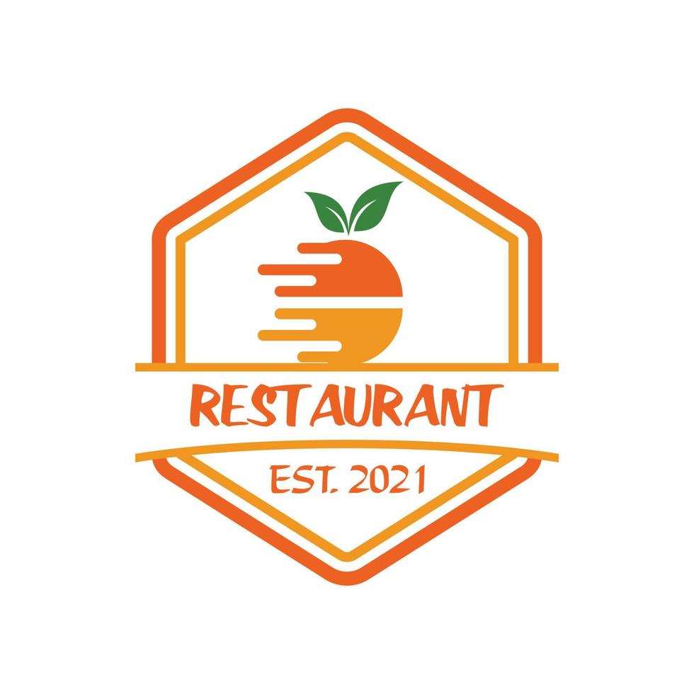 logotipo de restaurante, vector de logotipo de entrega
