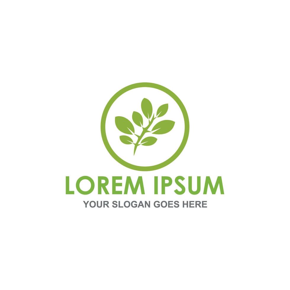 green tree logo vector image