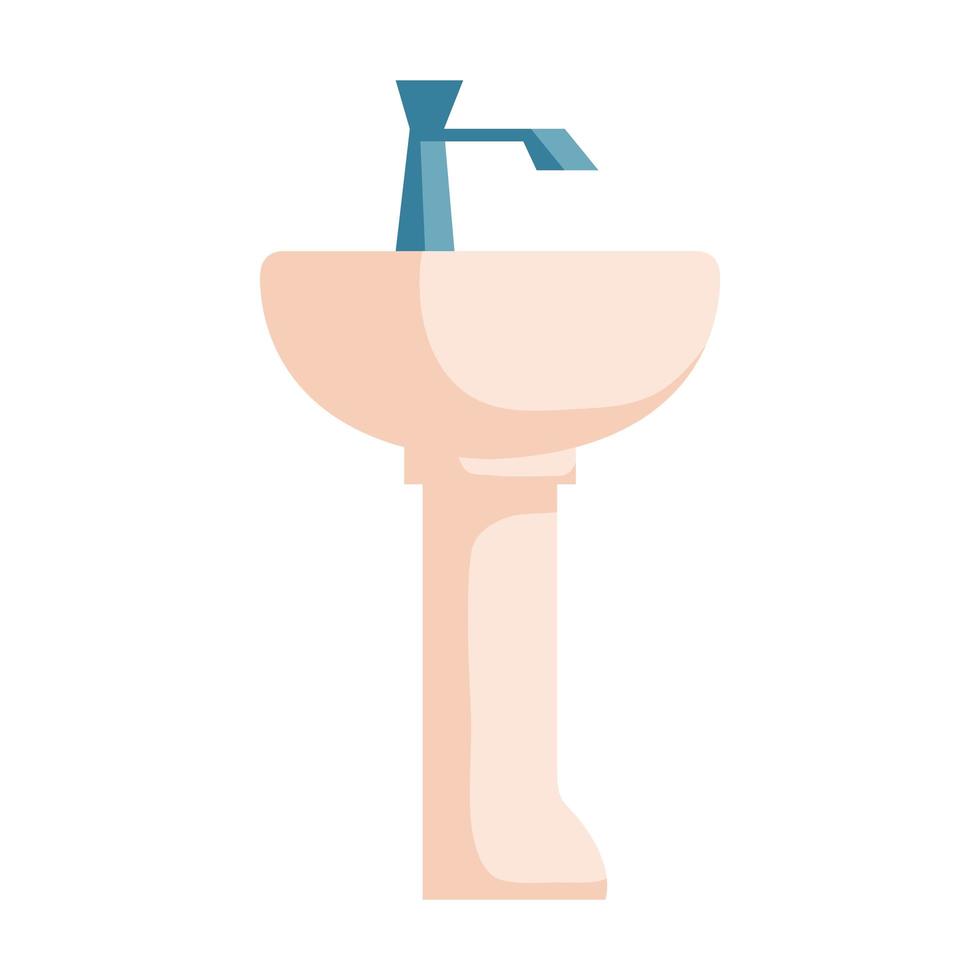 hand wash bathroom on white background vector