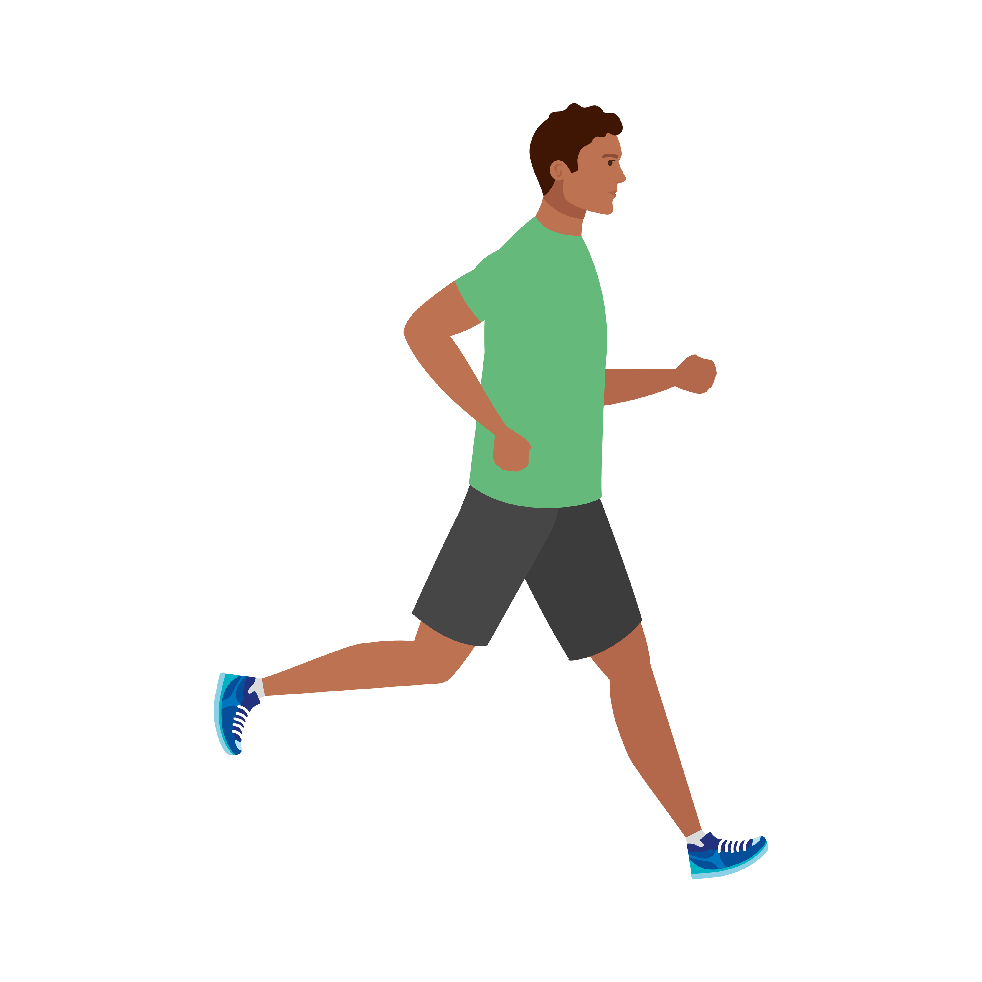 man running, man in sportswear jogging, male athlete, sporty person 5376765  Vector Art at Vecteezy