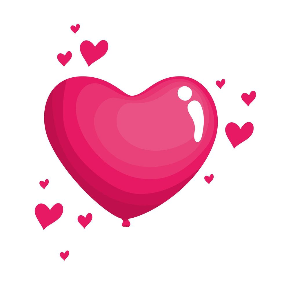 pink hearts love pattern vector