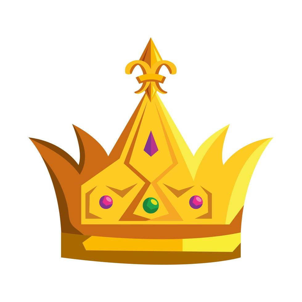 golden king crown vector