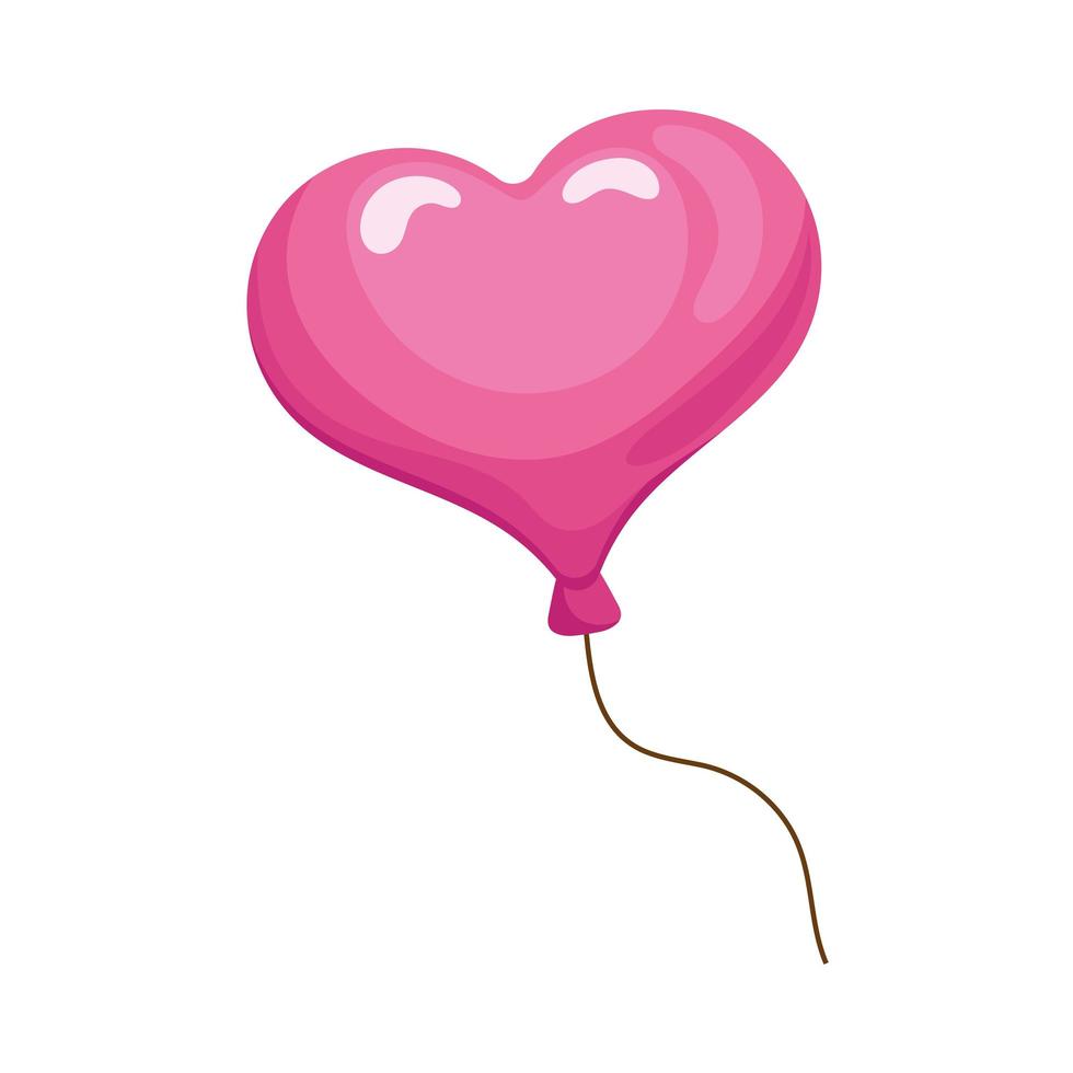 heart balloon helium vector