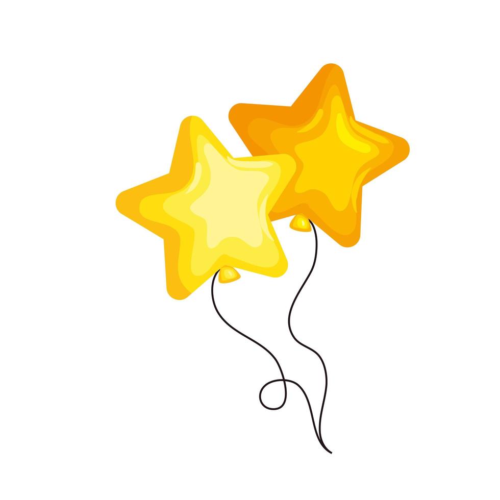 balloons helium in star shape vector