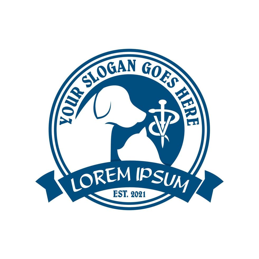 pets care logo , veterinary logo vector
