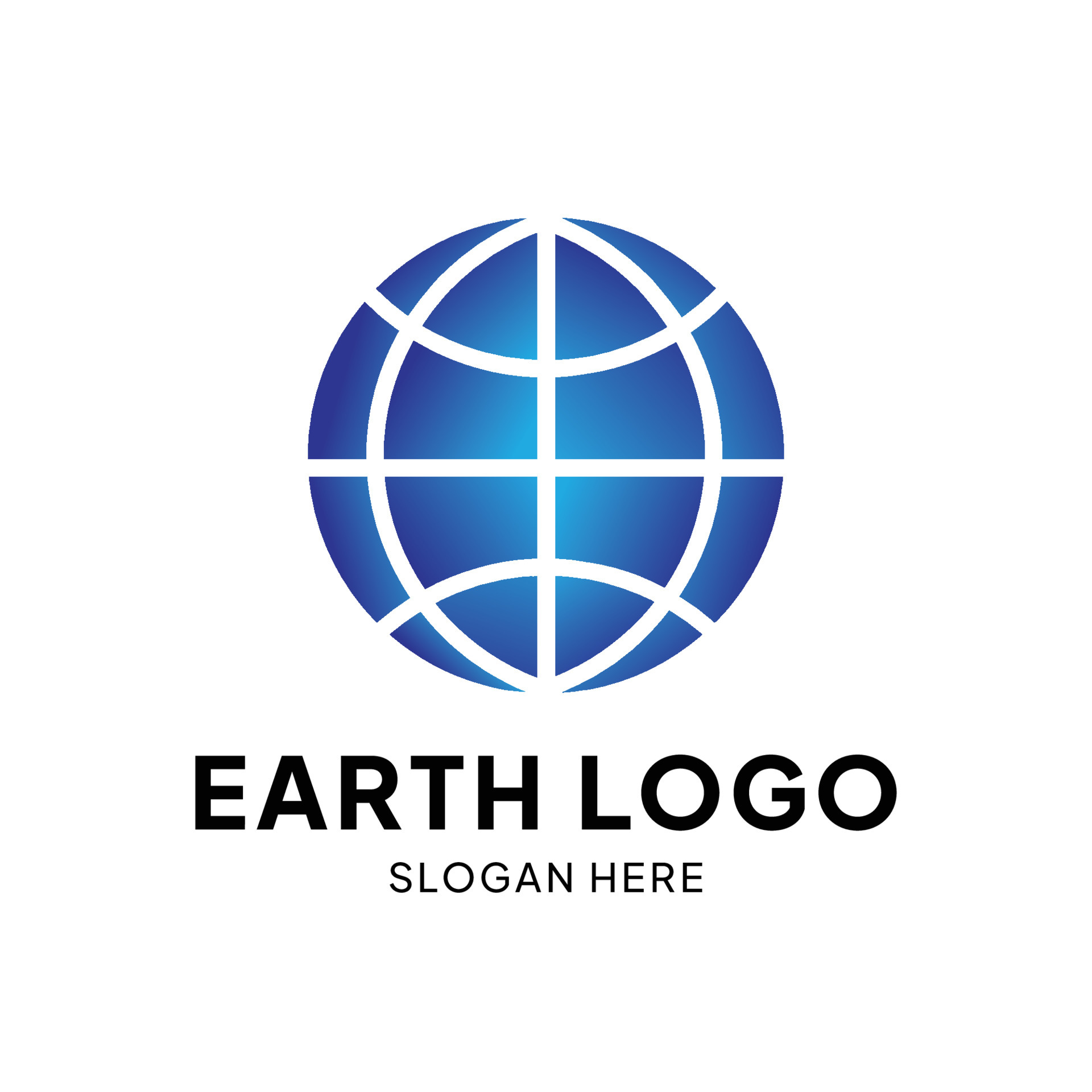 Globe Logo Template for Communication Business Illustration Design. Vector  EPS 10 Stock Vector - Illustration of blue, modern: 173337280