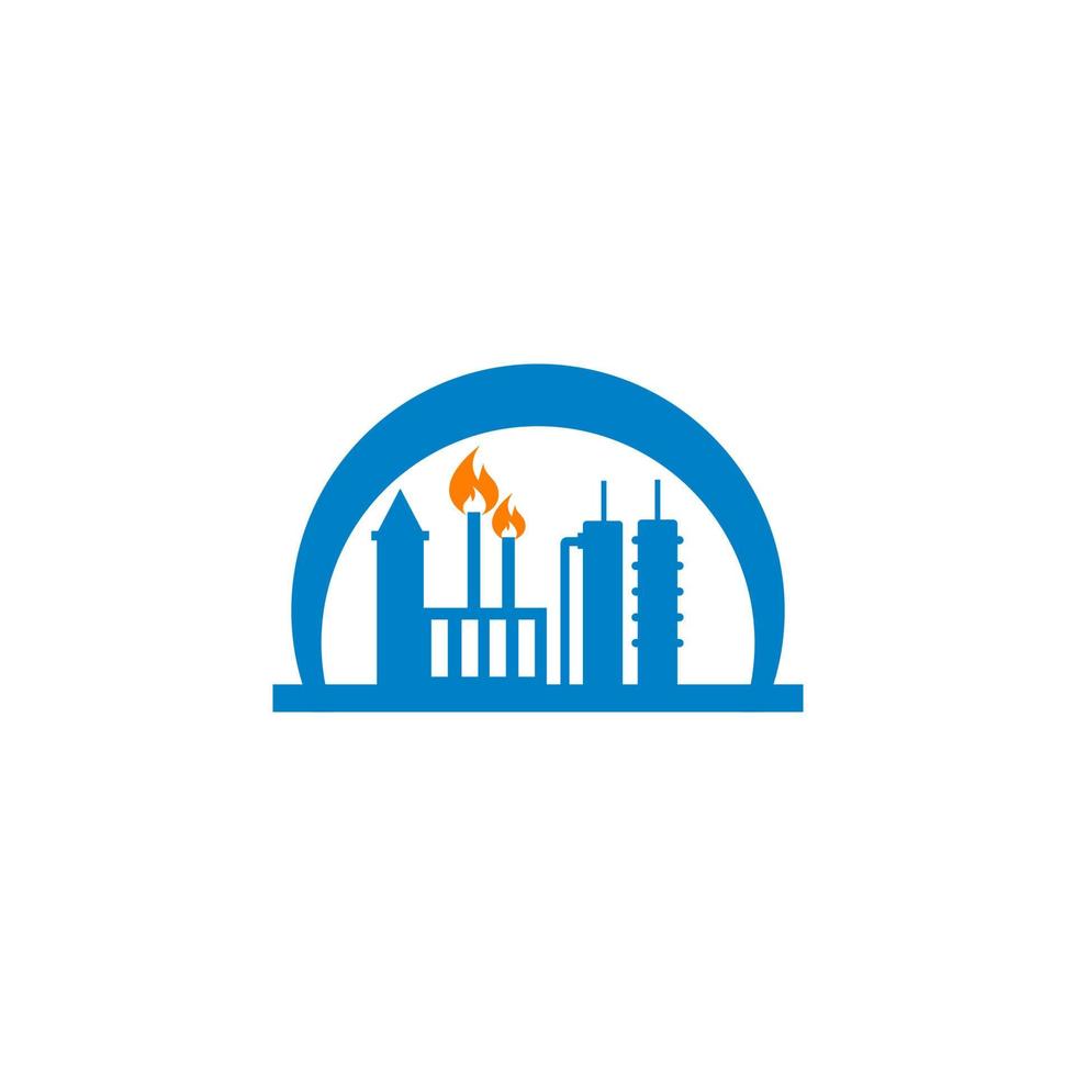 Refinery Vector , Industry Logo Vector