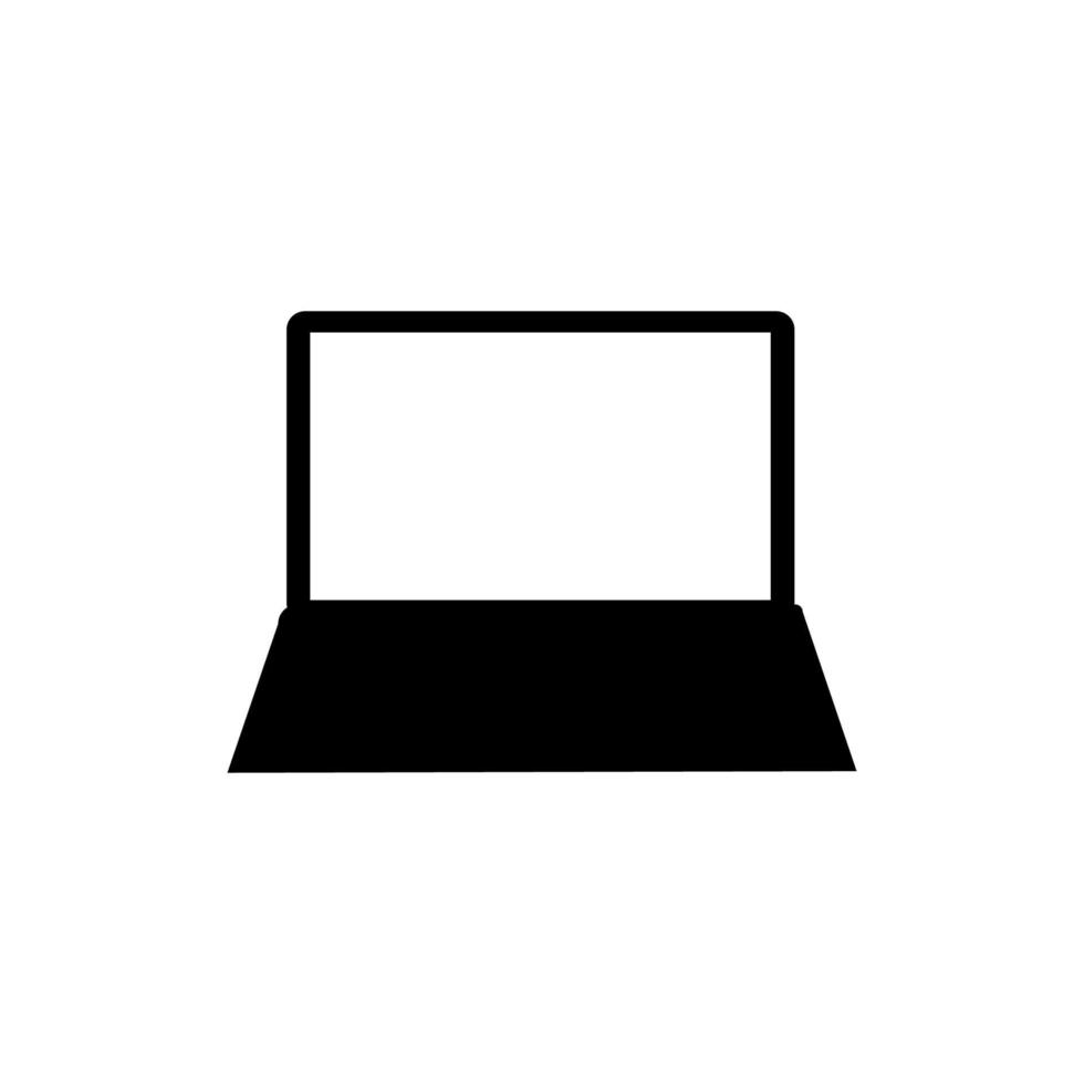 icono de portátil sobre fondo blanco. icono de hardware vector