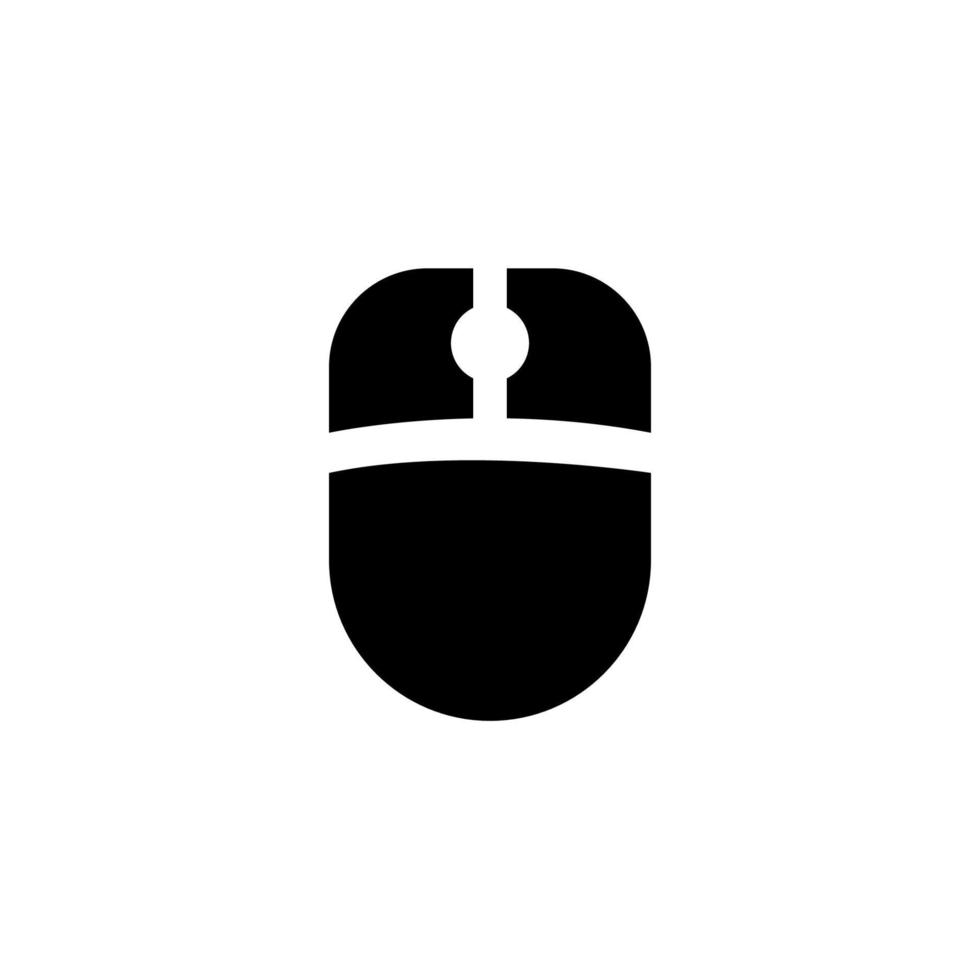 mouse icon on white background vector