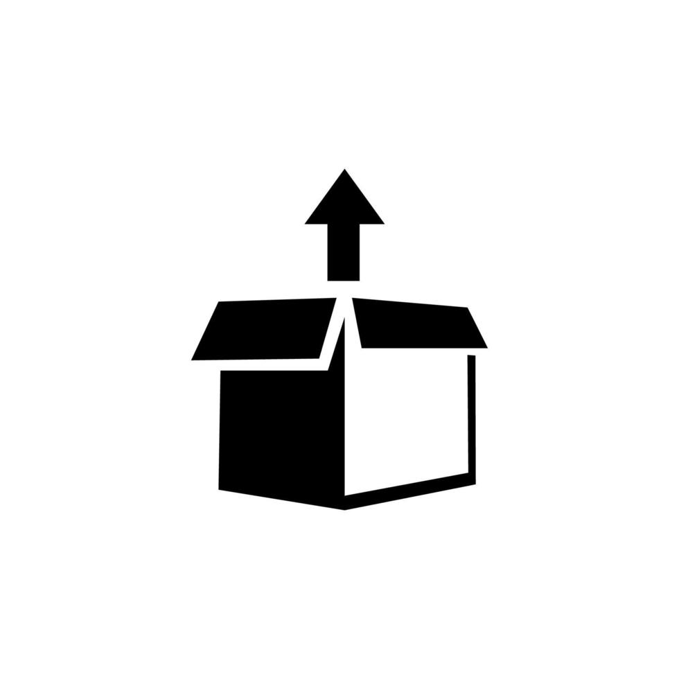 box delevery icon on white background vector