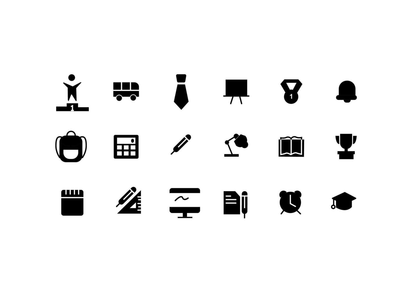 school icon set.education icon set vector