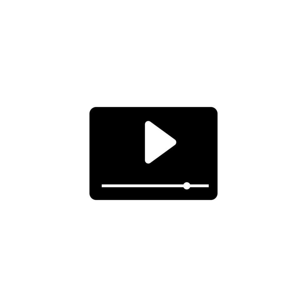 video icon set on white background vector