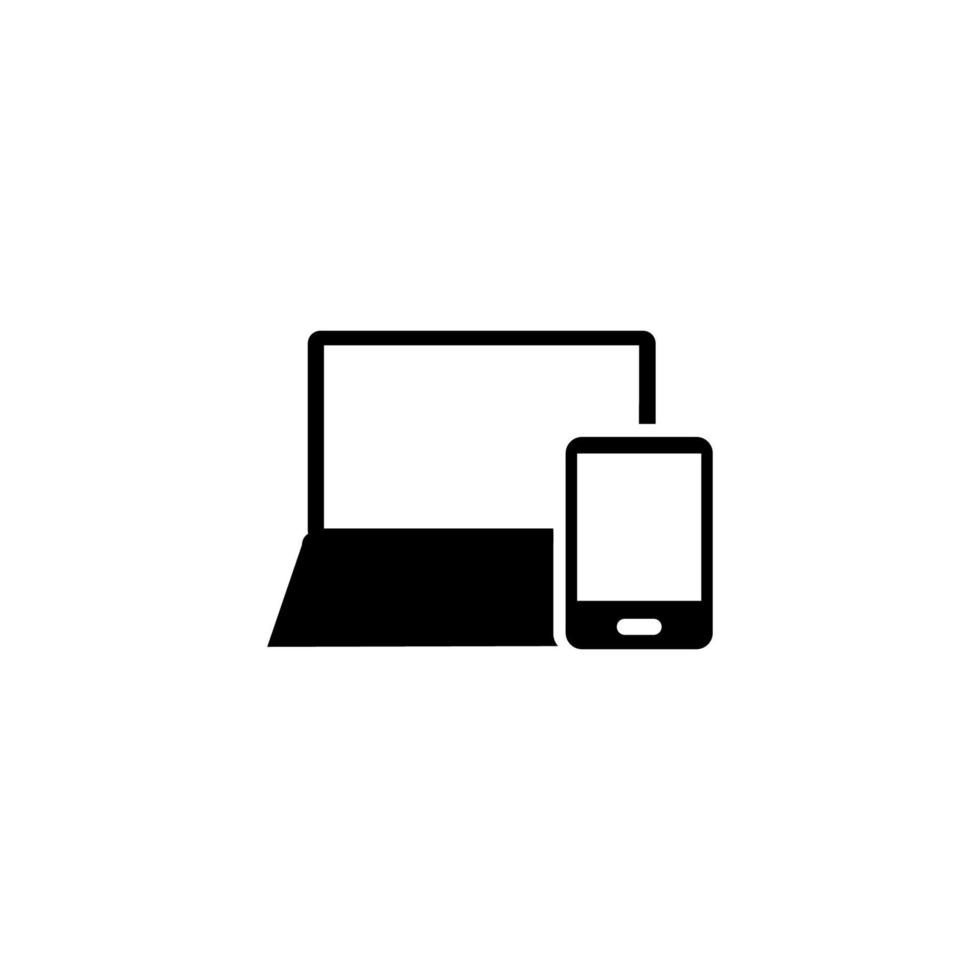 laptop icon on white background.hardware icon vector