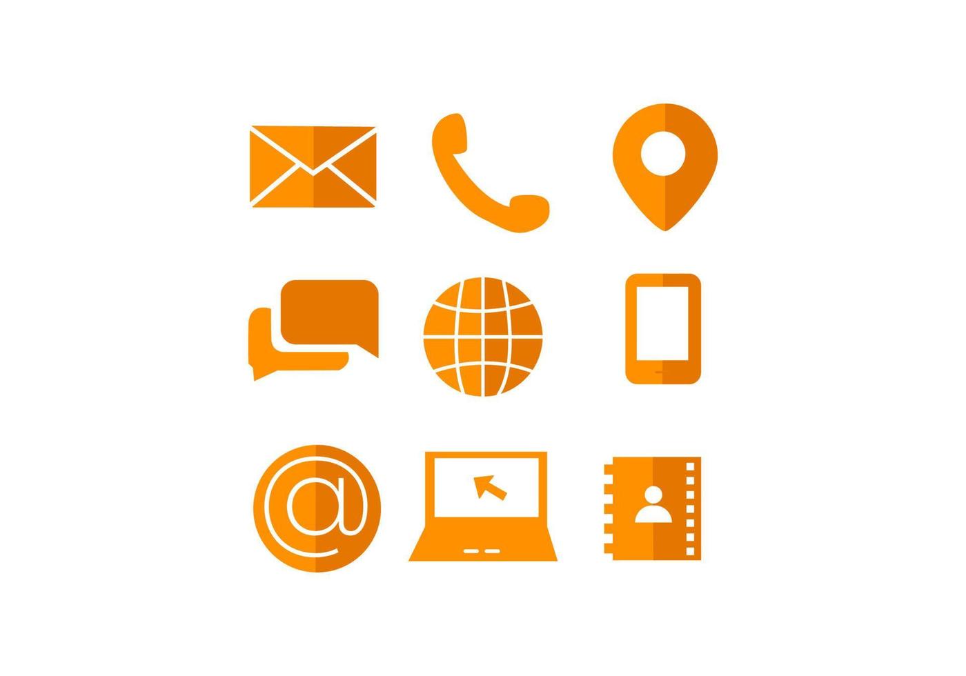 contact us icon for web and mobile app vector