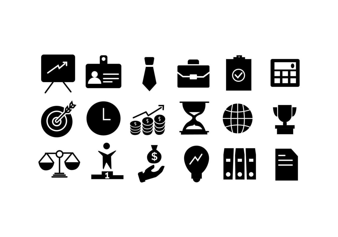 business icon set for website and mobile app vector