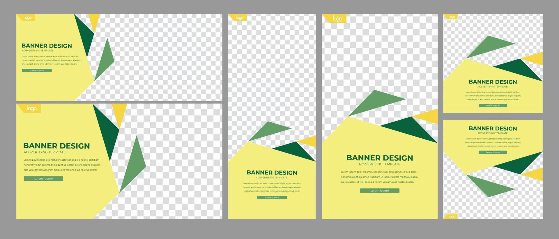 Set of banner template. Creative business banner template. Vector template. Cover banner design