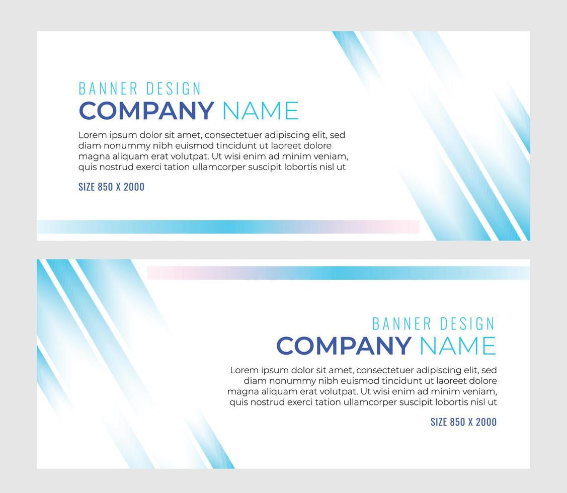 Blue light business banner. Creative and simple abstract banner for company. Background vector