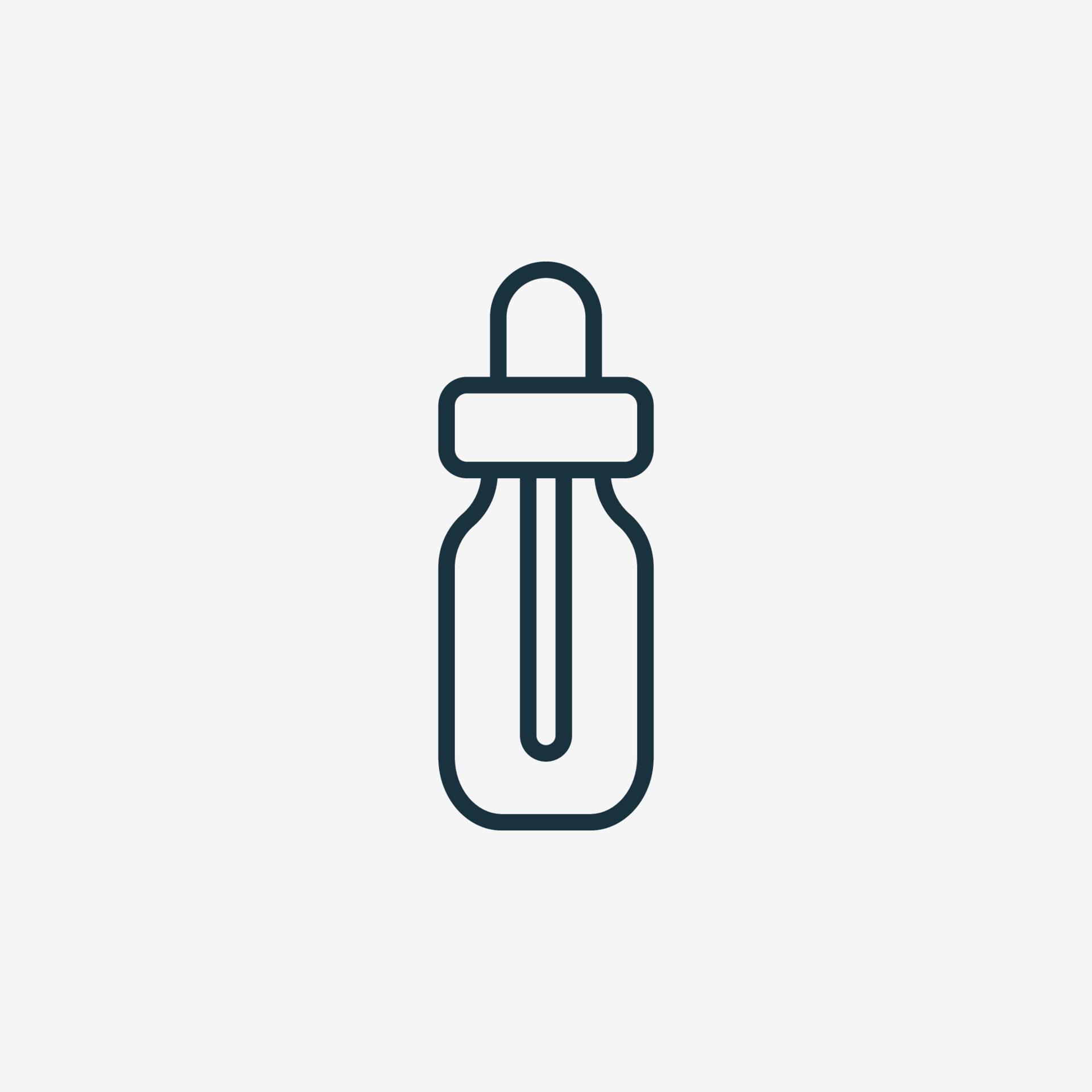 Face Serum Bottle Line Icon. Cosmetic Essence Container Linear