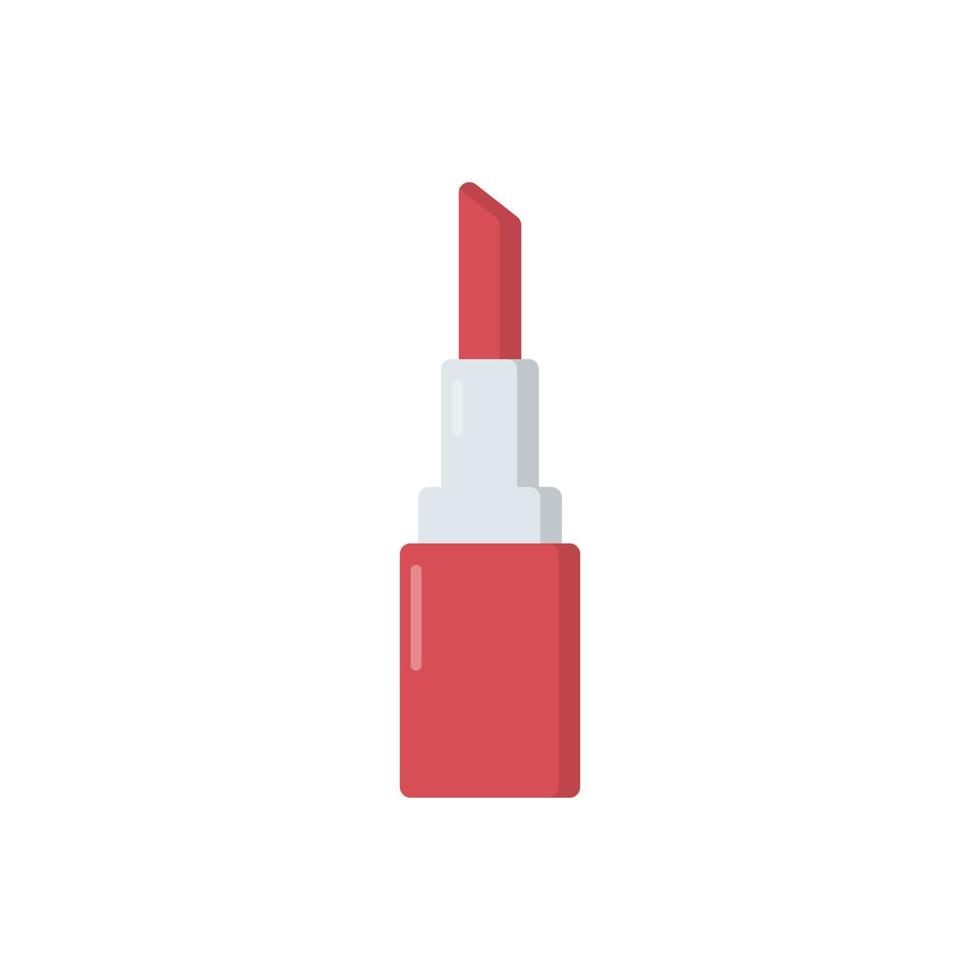 Lipstick Icon in Cartoon style. Female Beauty Product for Lip Makeup Pictogram. Pomade with Cap Icon. Cosmetic Balm for Lip. Isolated Vector Illustration.