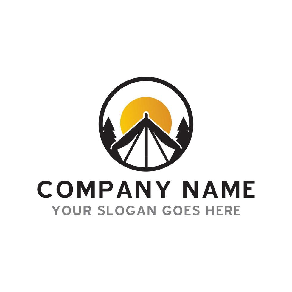 camping logo , adventure logo vector