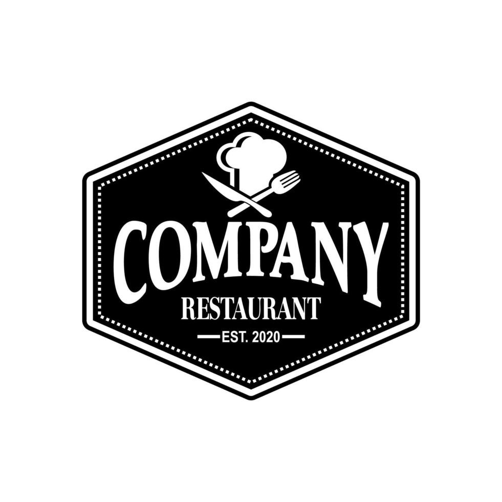 vector de chef, vector de logotipo de restaurante