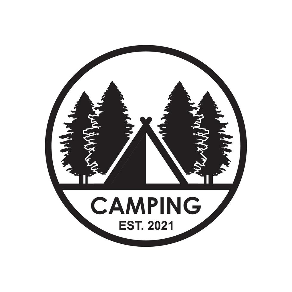 camping vector , adventure logo vector