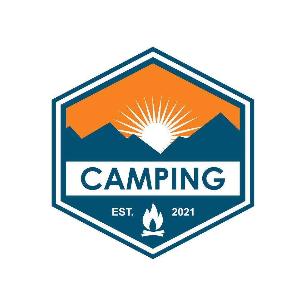 camping vector , adventure logo vector