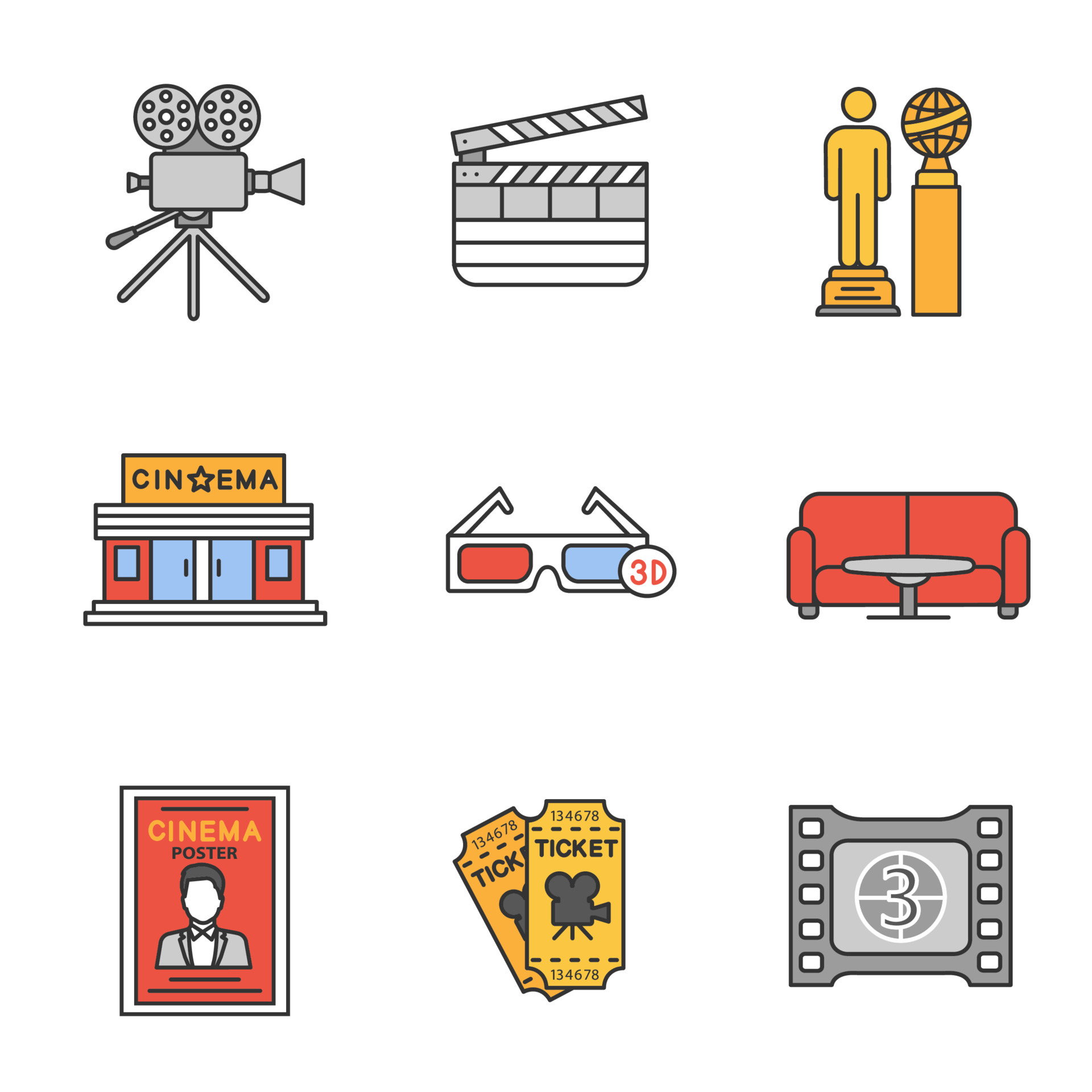 movie theater icons