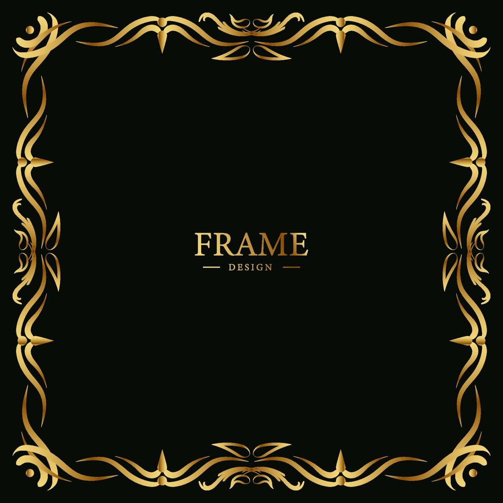 Luxury ornament or floral frame design background. vector