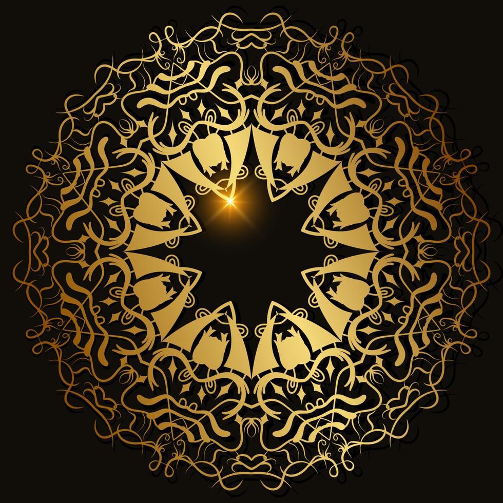 Mandala ornament or flower background design. vector