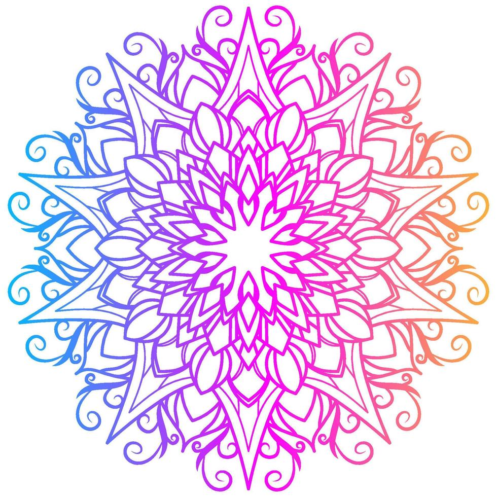 Mandala ornament or flower background design. vector
