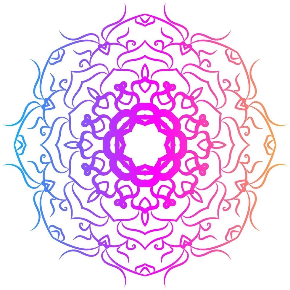 Mandala ornament or flower background design. vector