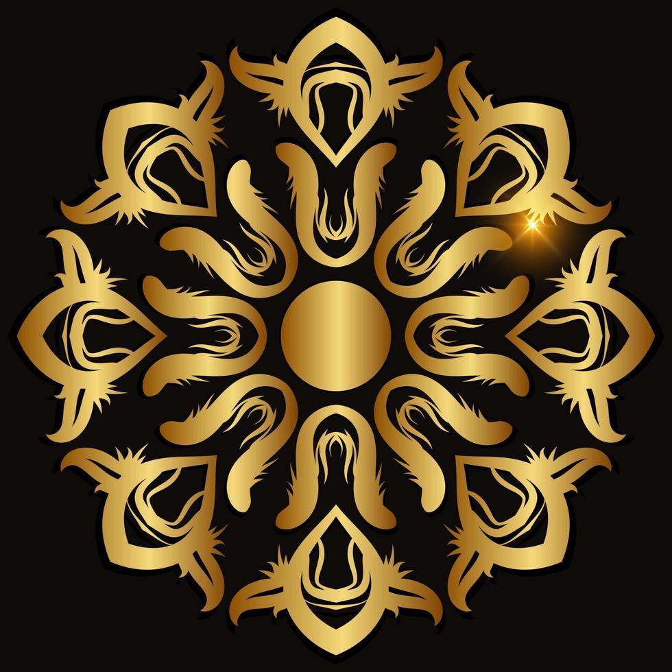 Mandala ornament or flower background design. vector