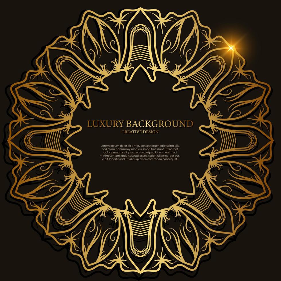 Mandala ornament or flower background design. vector