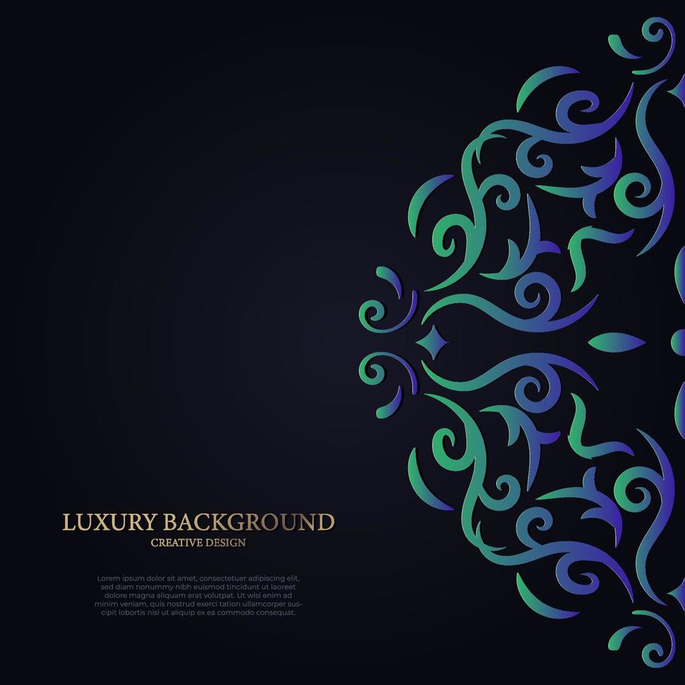 Luxury mandala ornament or flower background design. vector