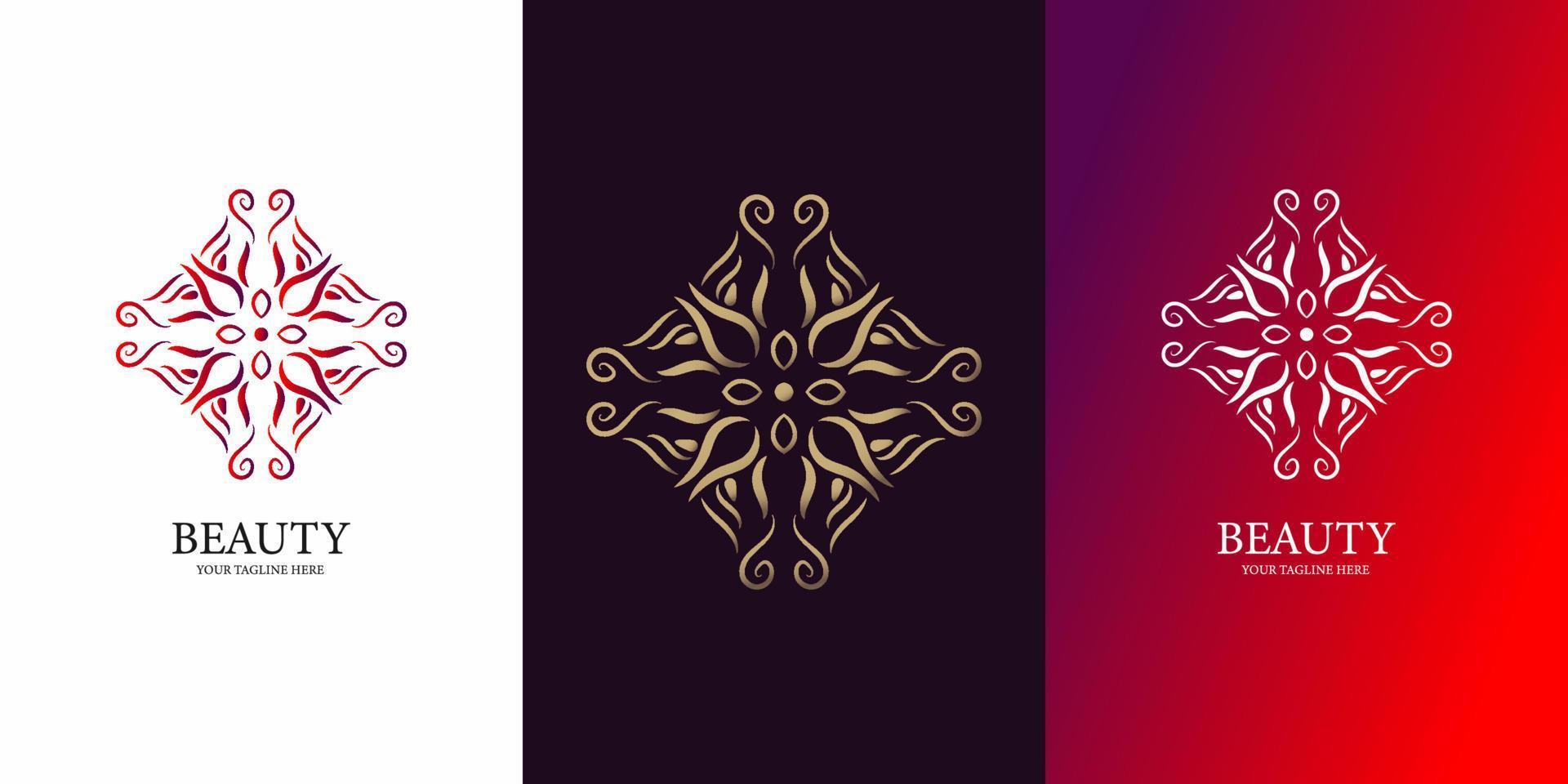 Flower, boutique or ornament logo template design. vector