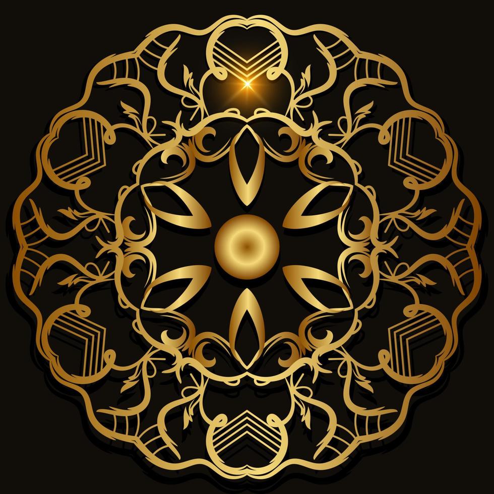 Mandala ornament or flower background design. vector