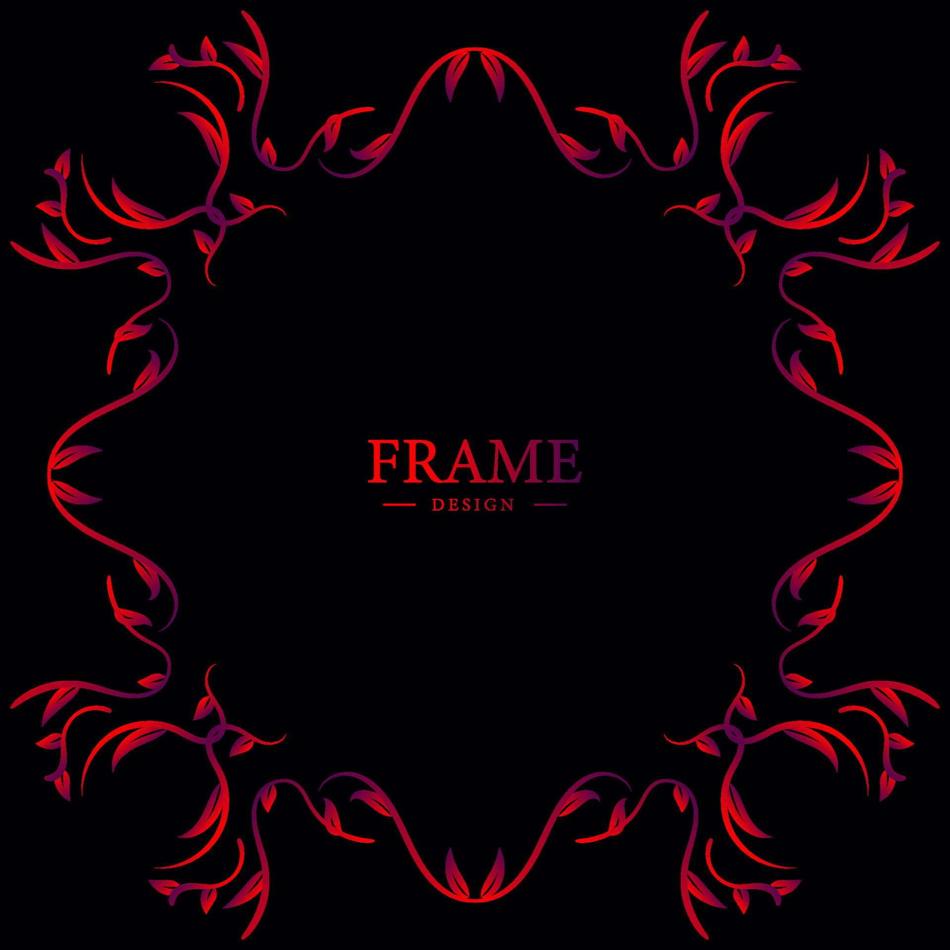 Luxury ornament or floral frame design background. 5379016 Vector Art ...