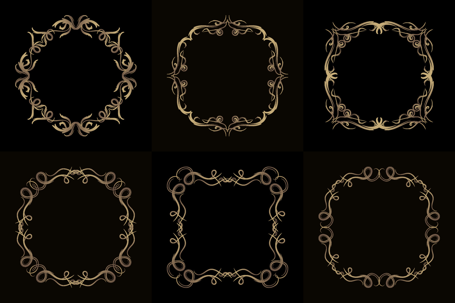 Collection of Luxury ornament or floral frame 5379023 Vector Art at ...