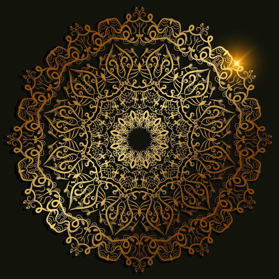 Mandala ornament or flower background design. vector