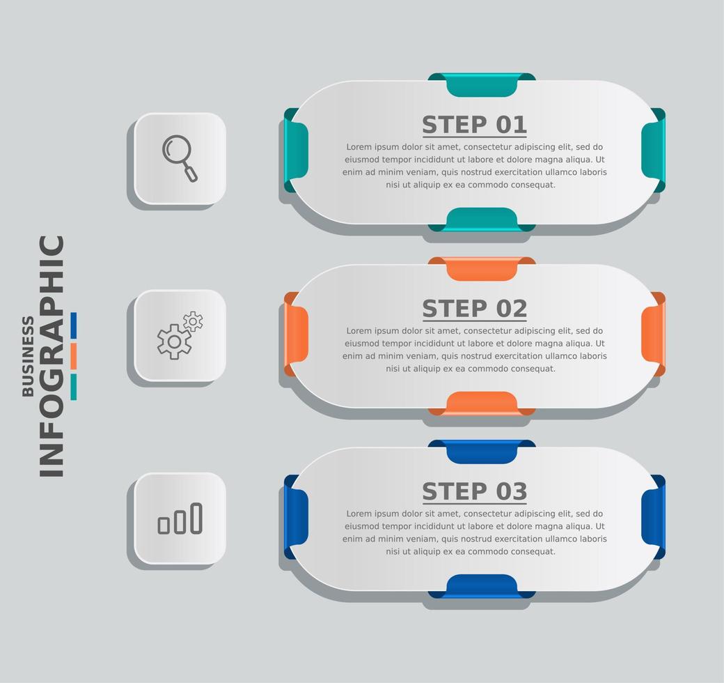 diseño de plantilla de negocio infográfico vector