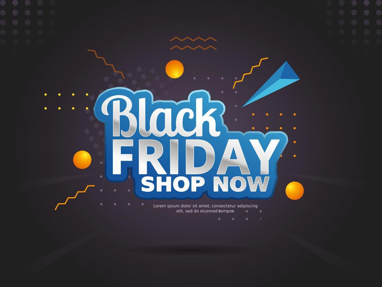black friday sale background template vector