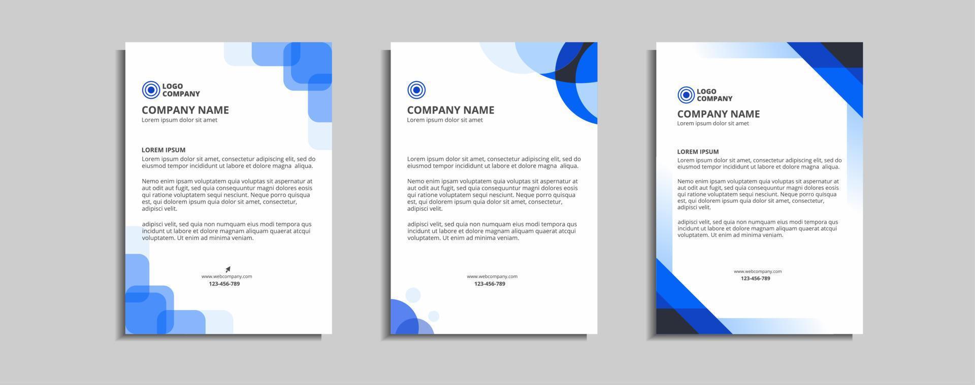 modern corporate letterhead template design vector