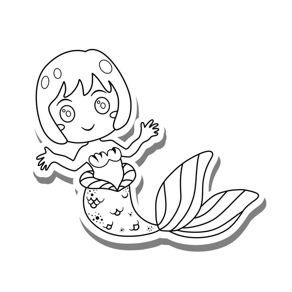 dibujo línea negra sirena niña silueta blanca y sombra gris. Dibujos para colorear para niños o interesados. ilustración vectorial sobre animales. 5379435 Vector en Vecteezy dibujo línea negra sirena niña silueta blanca y sombra gris. Dibujos para colorear para niños o interesados. ilustración vectorial sobre animales. 5379435 Vector en Vecteezy