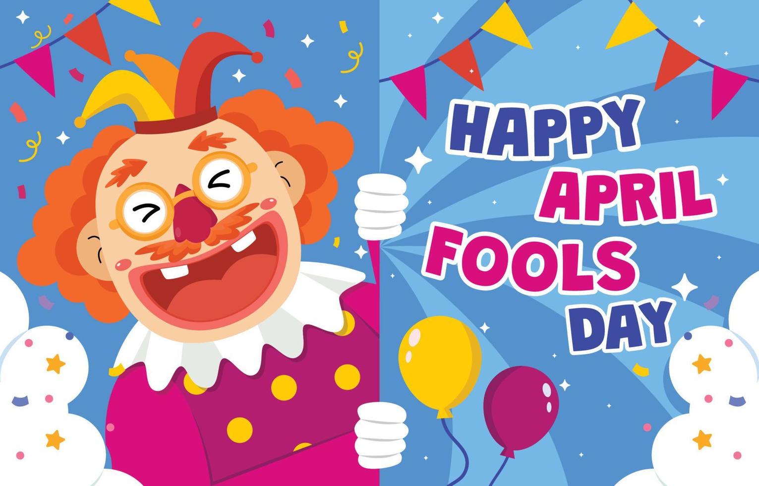 April Fools Day Concept vector