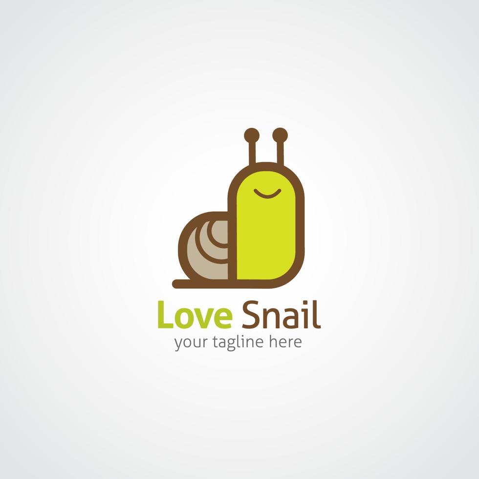 Snail Logo Design Template. Vector Illustration