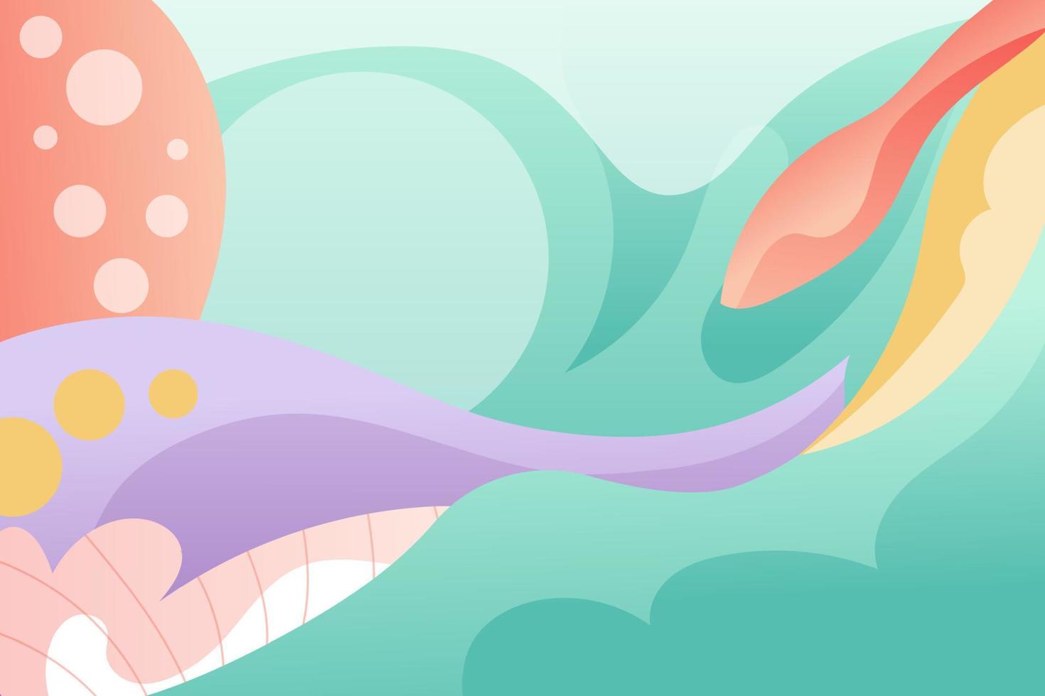fantasy background nature abstract hand drawn surreal illustration vector