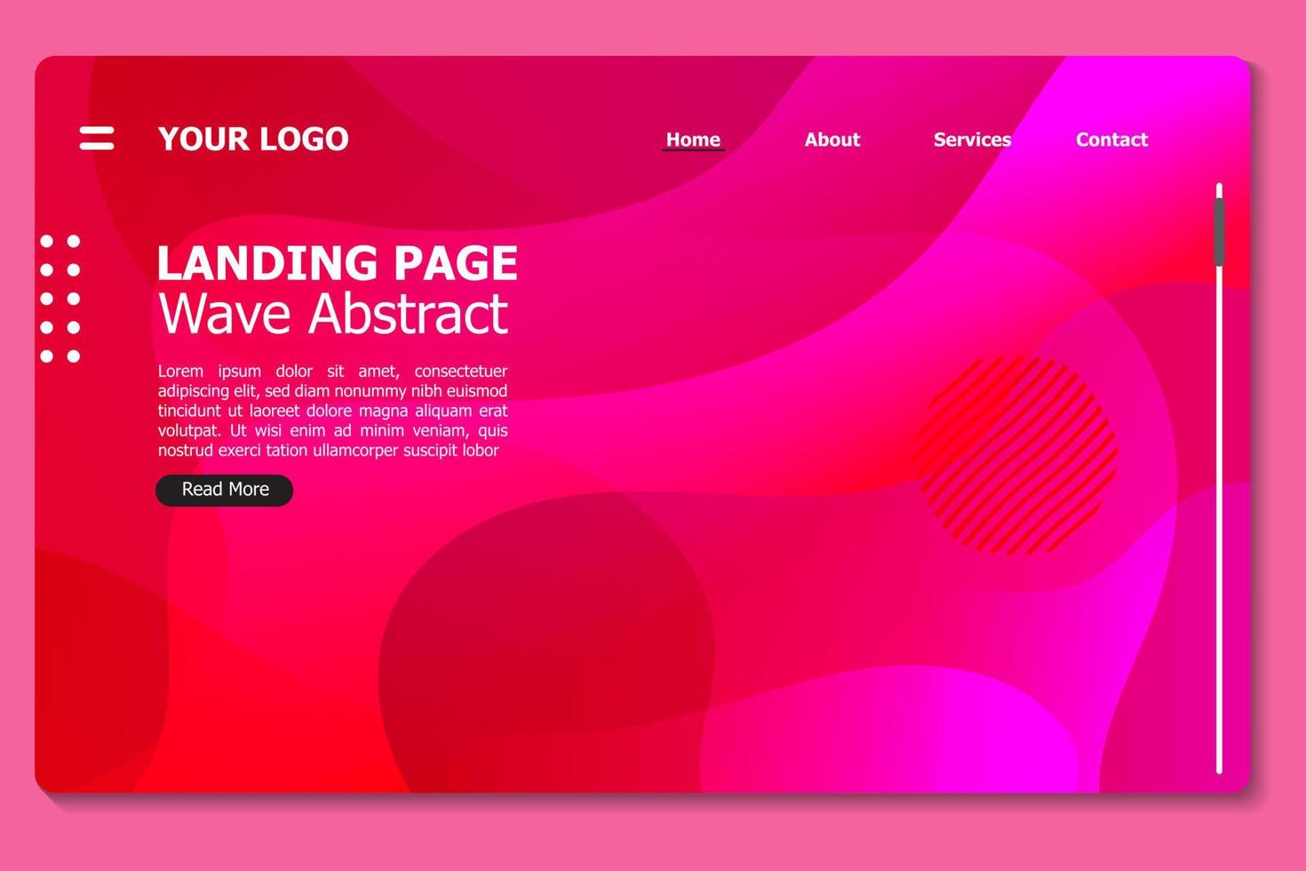 Abstract background website Landing Page. Template for websites, or apps. Modern design. Abstract vector style.Minimal geometric background. Dynamic shapes composition. Eps10 vector.