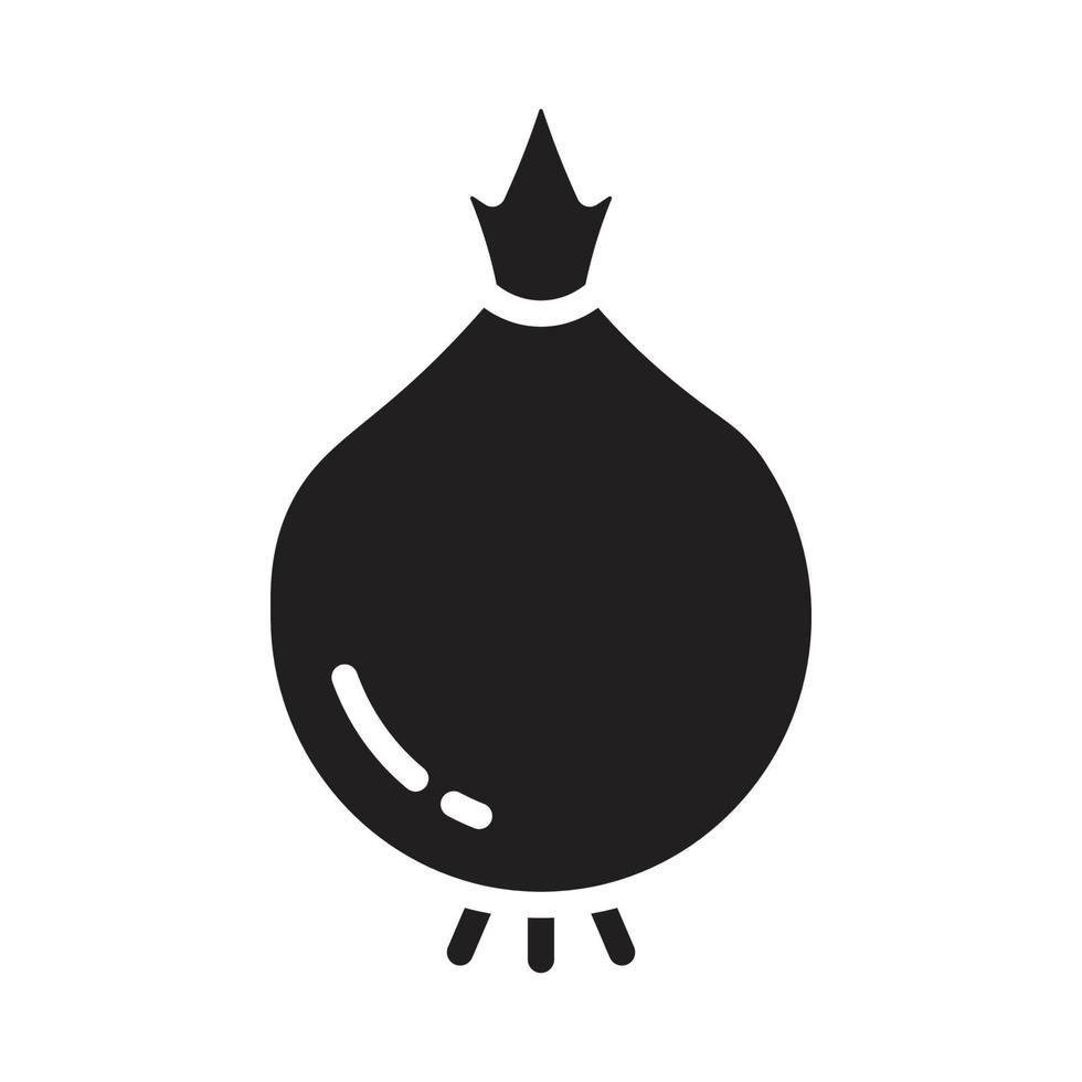 Onion Solid Icon vector